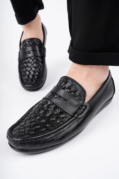 Muggo WOLTZ Garantili Klasik Hakiki Deri Günlük Erkek Ayakkabı - 5