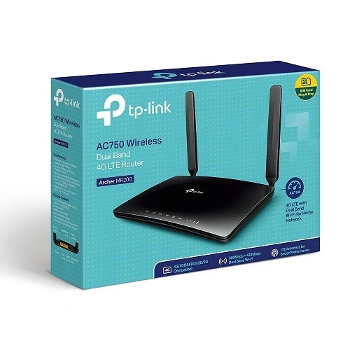 <![CDATA[TP-LINK ARCHER MR200 AC750 Dual Band EV Ofis Tipi 4G LTE Router]]> - Resim 4