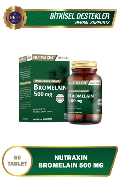 Nutraxin Herbal Bromelain 500 Mg Ananas 60 Tablet