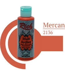 Rich Multi Surface Akrilik Boya 120ml 2136 Mercan ürün görseli 1