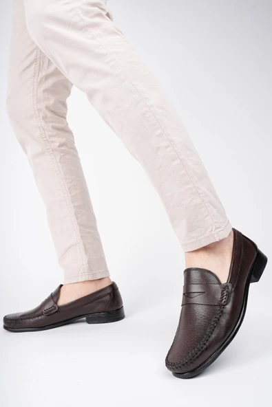 Muggo ENZO Garantili Klasik Hakiki Deri Günlük Erkek Ayakkabı - 7