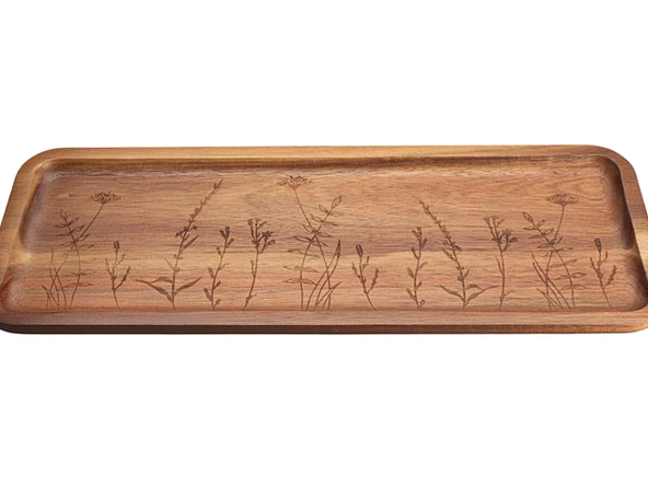 Porland Woodflower Akasya Sunum Tabağı 40 cm - 3