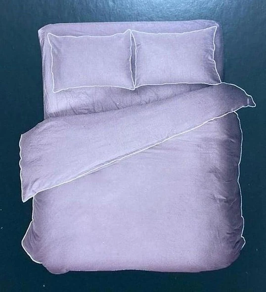 ÇİFT KİŞİLİK NEVRESİM TAKIMI FITTED ÇARŞAFLI ROOT BLUSH - Resim 8
