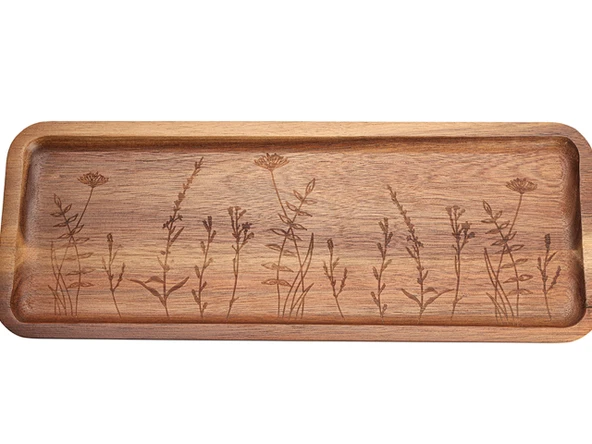 Porland Woodflower Akasya Sunum Tabağı 40 cm - 4