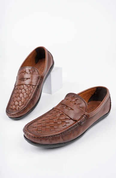 Muggo WOLTZ Garantili Klasik Hakiki Deri Günlük Erkek Ayakkabı - 10