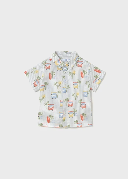 Mayoral Erkek Bebek Kısa Kol Baskılı Gömlek - 2