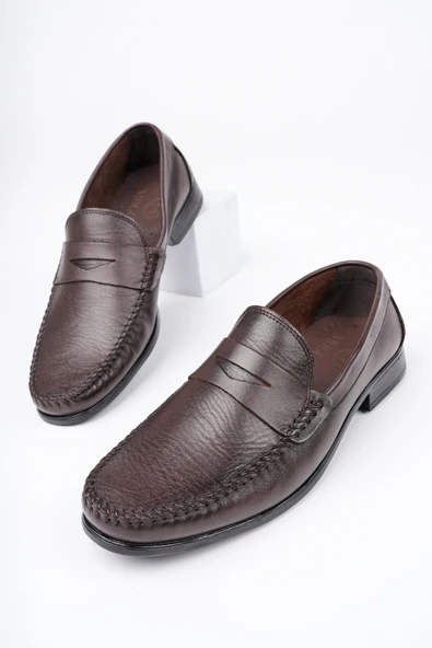 Muggo ENZO Garantili Klasik Hakiki Deri Günlük Erkek Ayakkabı - 2