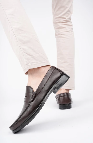 Muggo ENZO Garantili Klasik Hakiki Deri Günlük Erkek Ayakkabı - 8