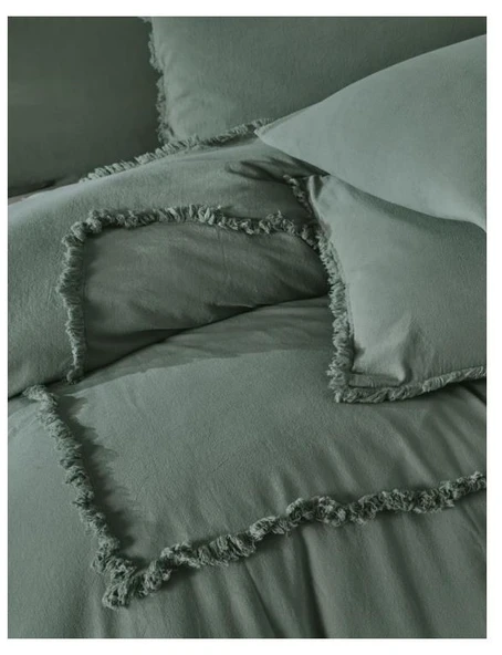 MAJOLİ MADDOX ÇİFT KİŞİLİK NEVRESİM TAKIMI DARK PAMPAS - Resim 3