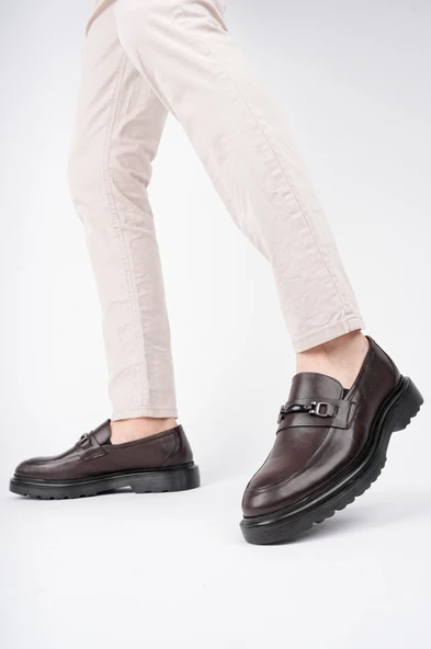 Muggo FABREGAS Hakiki Deri Klasik Günlük Ortopedik Erkek Ayakkabı - 6