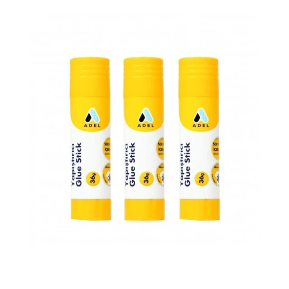 Adel Stick Yapıştırıcı 36 Gram - 3 Adet