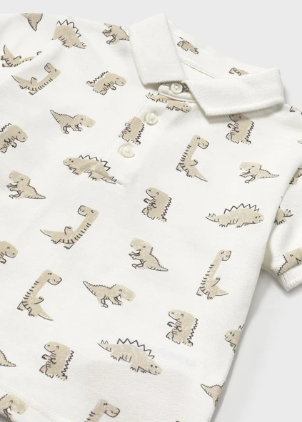 Mayoral Erkek Bebek Yakalı Tshirt Dinazorlu - 3