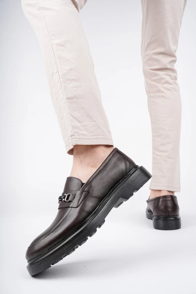 Muggo FABREGAS Hakiki Deri Klasik Günlük Ortopedik Erkek Ayakkabı - 7