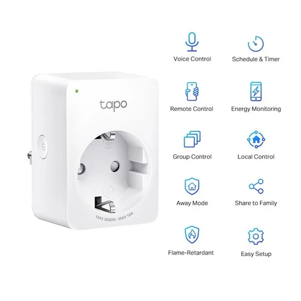 <![CDATA[TP-LINK Tapo P110 Mini Akıllı WIFI Priz, Enerji İzleme 4-lü paket]]>