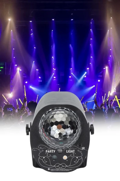 Quenlite QD-14 Renkli 3in1 Sahne Led Efekt ve Lazer Işık 16 Çeşit Desen - 6