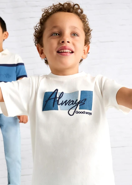 Mayoral Erkek Çocuk Baskılı Tshirt - 5