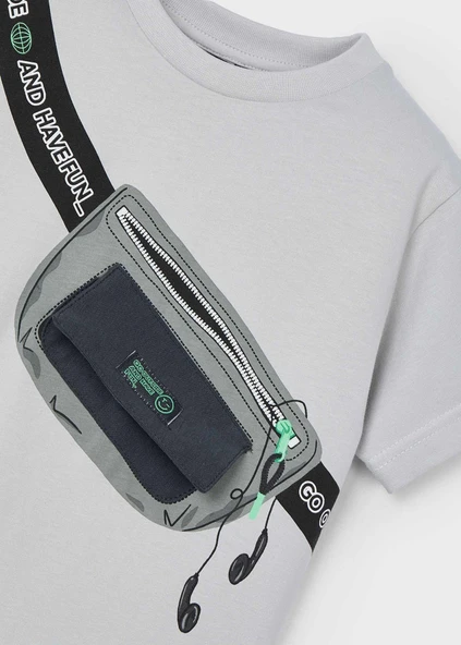 Mayoral Erkek Çocuk Çantalı Tshirt - 4