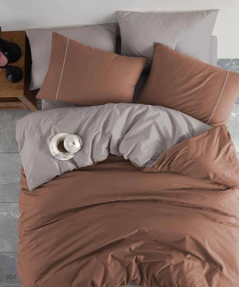 ÇİFT KİŞİLİK PAMUKLU DÜZRENK NEVRESİM TAKIMI SEVİLA - Resim 2