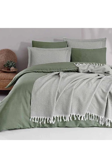 ÇİFT KİŞİLİK NEVRESİM TAKIMI FITTED ÇARŞAFLI ROOT FOREST - 2