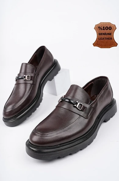 Muggo FABREGAS Hakiki Deri Klasik Günlük Ortopedik Erkek Ayakkabı