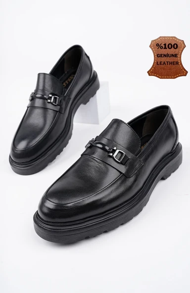 Muggo FABREGAS Hakiki Deri Klasik Günlük Ortopedik Erkek Ayakkabı - 9