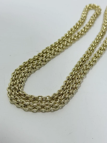 Çift Halkalı Çanta Askı Zinciri 120cm (Light Gold) - 5