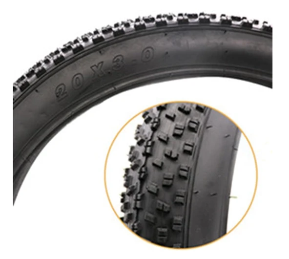 Algaride   Bisiklet Dış Lastik Fat Bike 24x4.0 Katlanabilir Elektrikli bisiklet Plaj bisikleti - 2