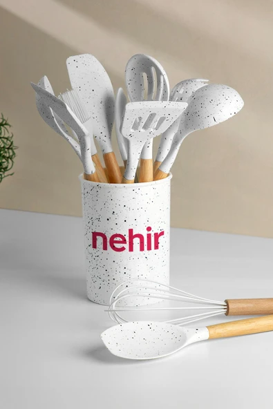 Nehir angela 12 parça silikon servis seti takımı