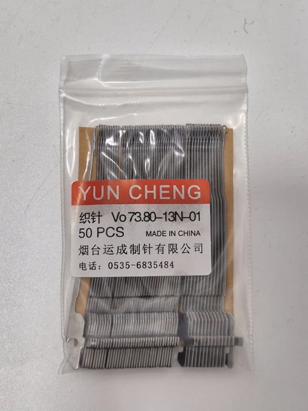 Yun Cheng Vo 73.80-13N-01 Eldiven Örgü Makinesi Örgü İğnesi 50 Adet - Resim 3