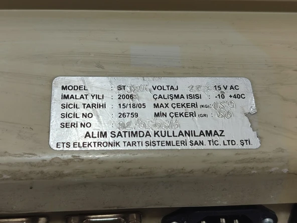 Desis T3804 Elektronik Terazi Göstergesi 2.El - Resim 3