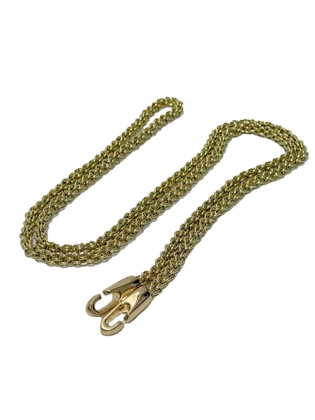 Çift Halkalı Çanta Askı Zinciri 120cm (Light Gold)