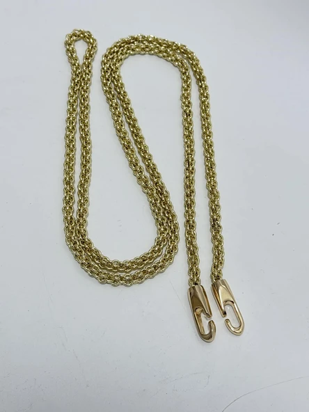 Çift Halkalı Çanta Askı Zinciri 120cm (Light Gold) - 6