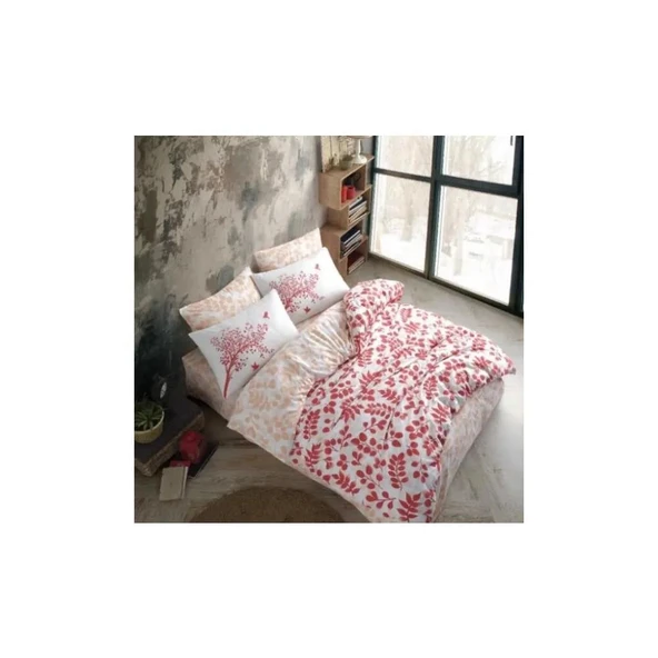 RANFORCE ÇİFT KİŞİLİK NEVRESİM TAKIMI SİLVA PEMBE - Resim 3