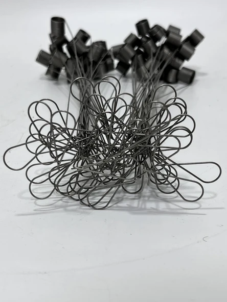 Eldiven Örgü Makinesi İplik Gergisi Kelepçe Yayı 60 Adet - Resim 3