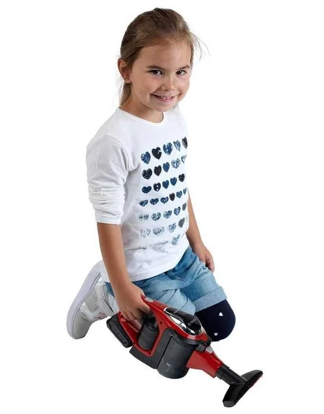 Oyuncak Dikey Bosch Klein Elektrik Süpürgesi Sesli Işıklı Kırmızı - 7