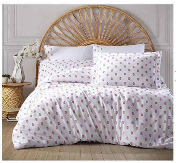 ŞAHESER JAKARLI NEVRESİM TAKIMI ÇİFT KİŞİLİK OSLO KİREMİT ürün görseli