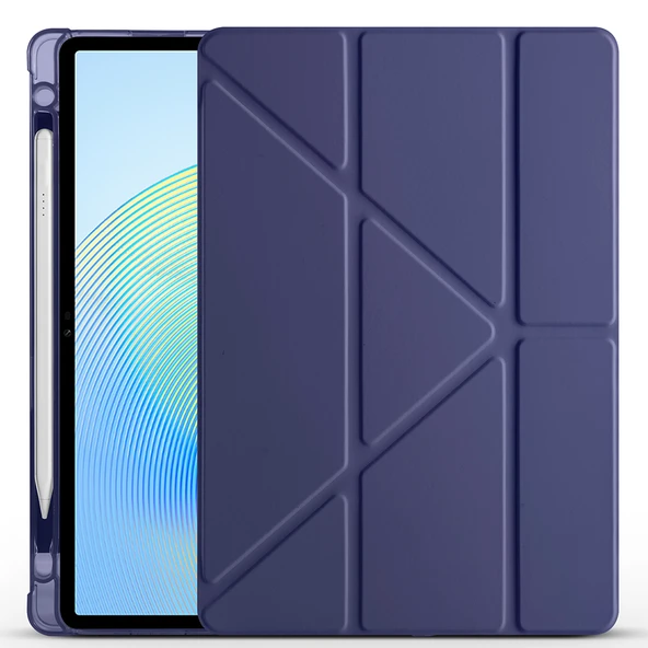 Honor Pad X8A Kılıf Tri Folding Kalem Bölmeli Standlı Kılıf - 4