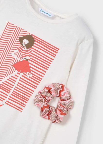 Mayoral Kız Çocuk Sweatshirt ve Toka Set - 4