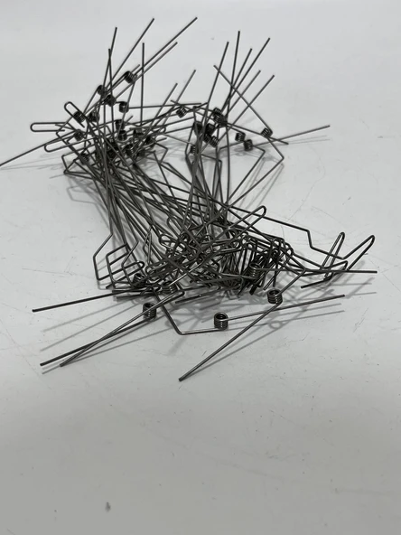 Eldiven Örgü Makinesi İplik Gergisi Kelepçe Yayı 40 Adet - 3