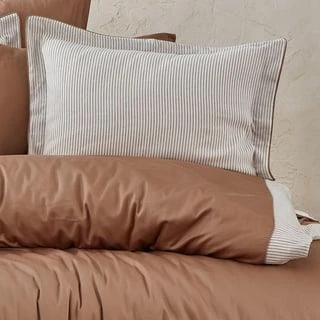 NAZİK SATEN NEVRESİM TAKIMI ÇİFT KİŞİLİK AMANDA VİZON - Resim 5