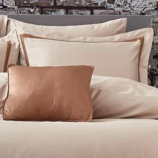 NAZİK SATEN NEVRESİM TAKIMI ÇİFT KİŞİLİK CARİSMA VİZON KAHVE - Resim 3