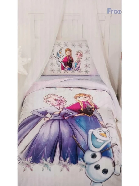 LİSANSLI TEK KİŞİLİK NEVRESİM TAKIMI FROZEN FROSTED - 2