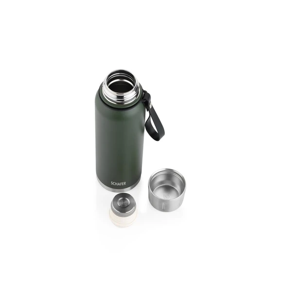 Schafer Çelik Termos 1000 ML Yeşil Renk - 3