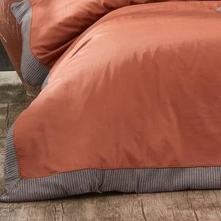 NAZİK SATEN NEVRESİM TAKIMI ÇİFT KİŞİLİK AMANDA KİREMİT - Resim 4