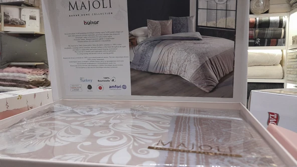 MAJOLİ TEK KİŞİLİK RANFORCE NEVRESİM TAKIMI CALİNA BROWN