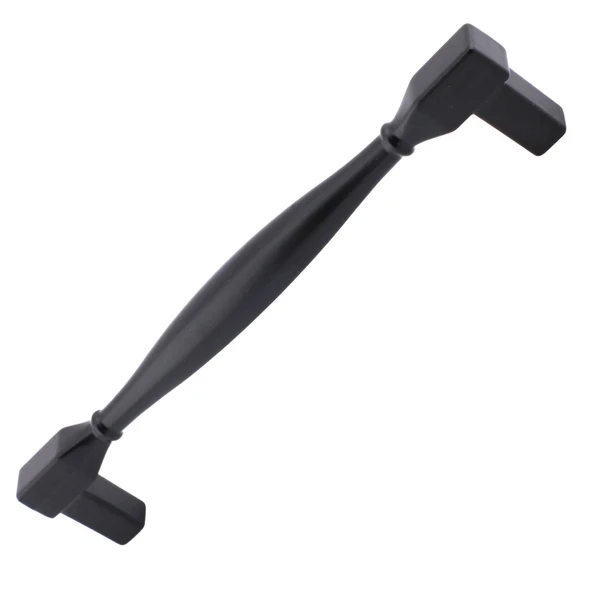 10 Adet Kare Kulp Mobilya Mutfak Dolabı Çekmece Dolap Kapak Kulpu Kulbu Siyah (96 MM-9.6 CM) Metal - Resim 2