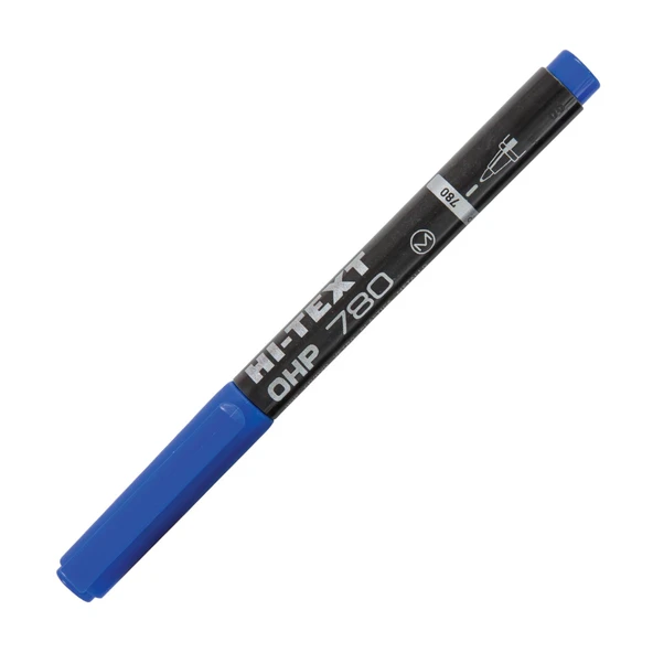 Hi-Text 780 OHP Permanent Kalem M Uç Asetat CD Kalemi Mavi Kırmızı Siyah - 3
