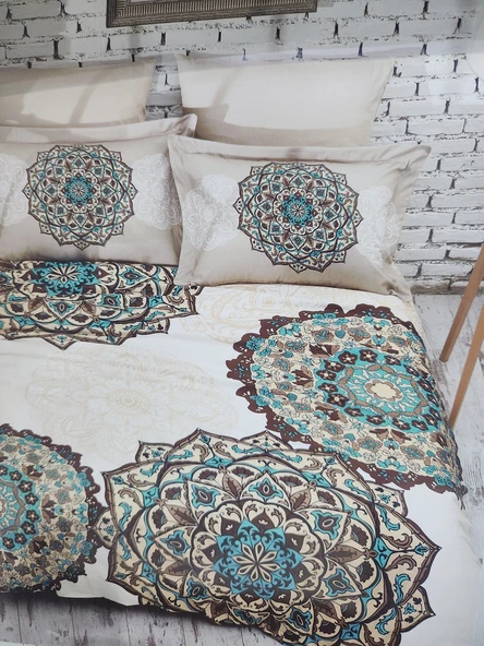 ÇİFT KİŞİLİK PAMUK SATEN NEVRESİM TAKIMI REGİNA ürün görseli