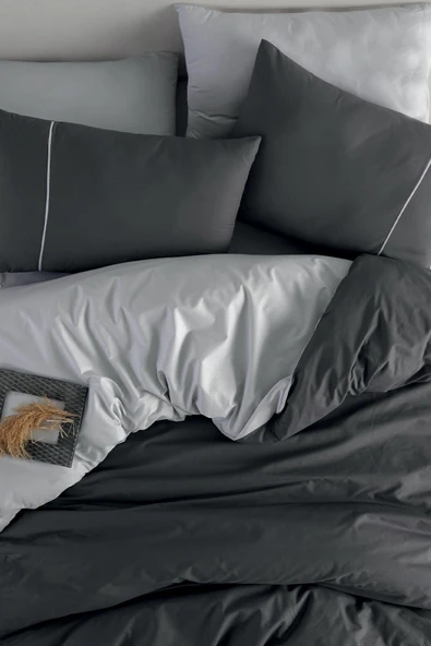 MAJOLİ ÇİFT KİŞİLİK RANFORCE DÜZ RENK NEVRESİM TAKIMI BERLİN ürün görseli