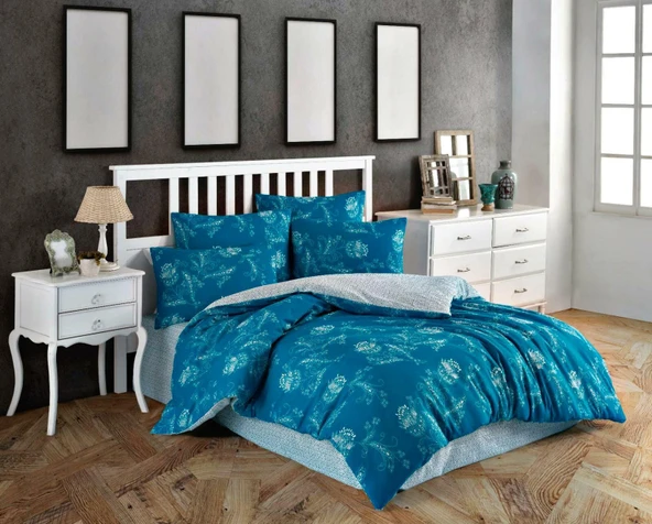 TÜRKİZ ELİT ÇİFT KİŞİLİK NEVRESİM TAKIMI GINATA - Resim 6